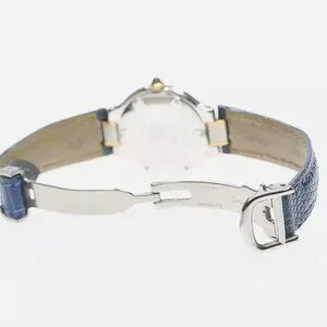 Cartier Ladies Blue Rare Leather Must De Watch Cartier | Accessories | Rare Cartier Ladies Blue Leather  main image 4